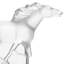 Kazak Running Horse Figurine