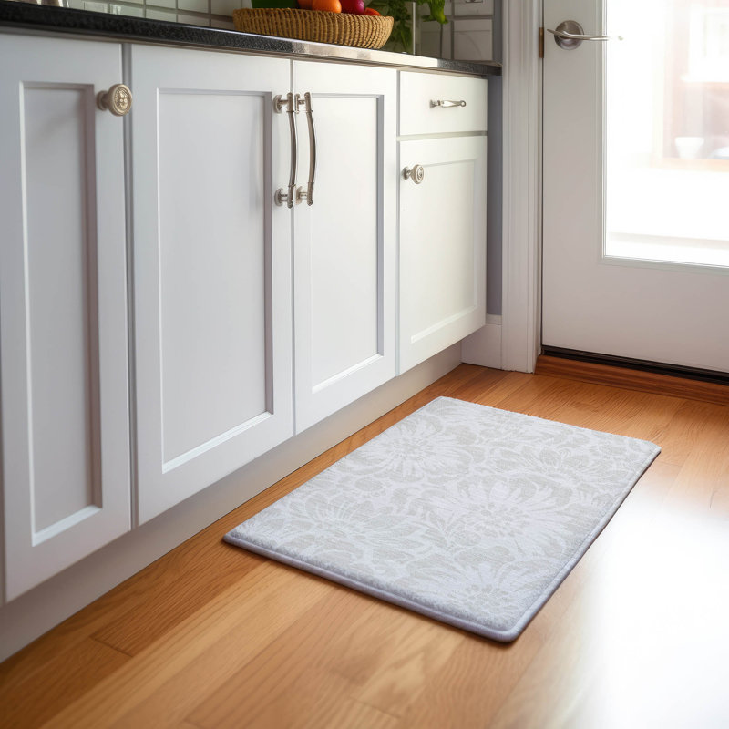 Premium Machine Washable Cerrito AMF551 Ivory Rug, Rectangle 1'8" x 2'6"