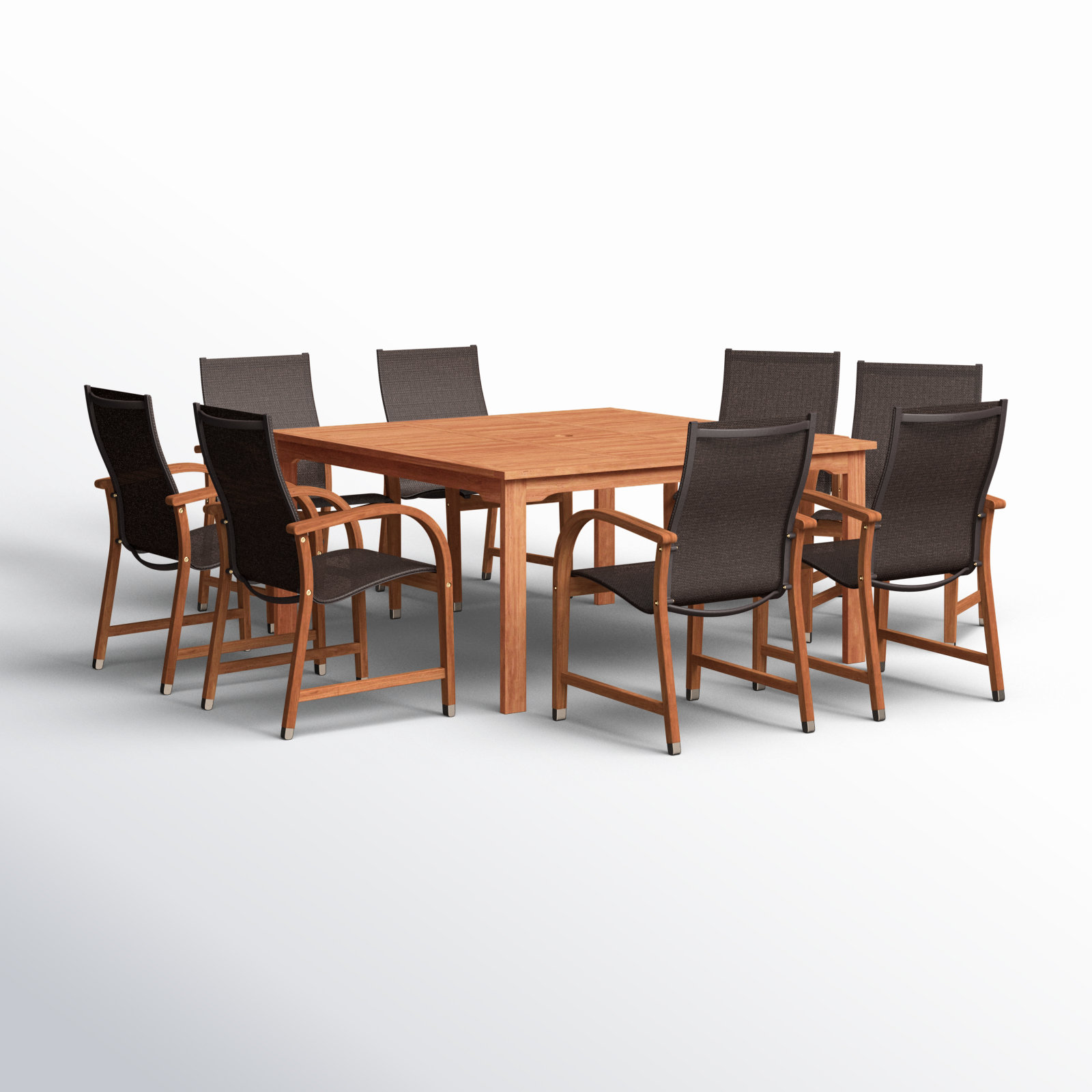 Anautica 59" Eucalyptus Patio Dining Set