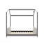 Lit double en bois de velours, gris-130085330-130085328