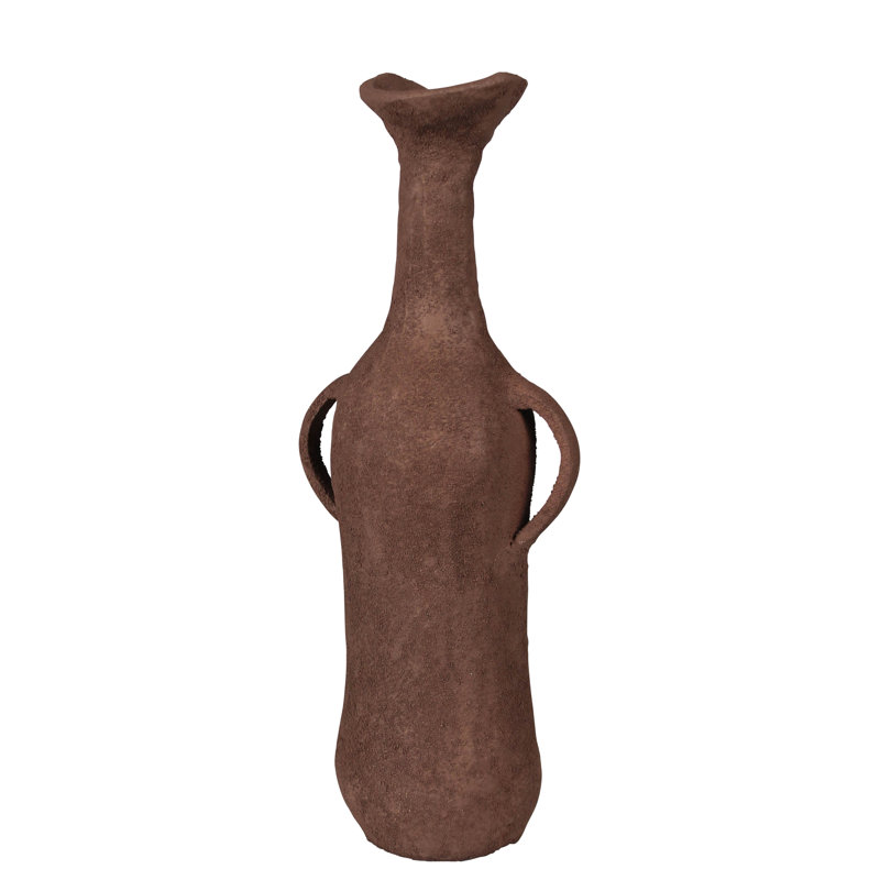 Corsica Vase With Handle, Sm, Orange
