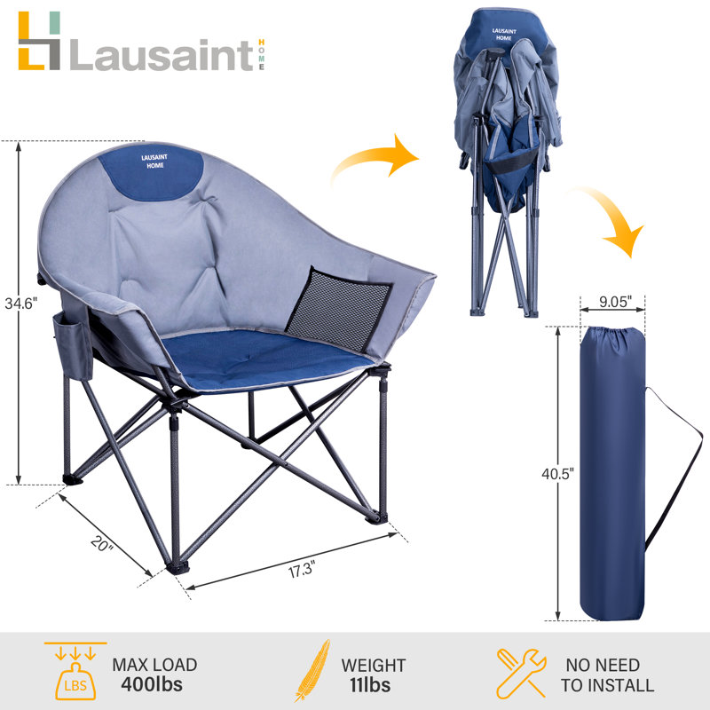 Folding Camping Chair, Blue