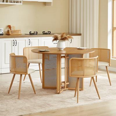 Deonate Dia 120cm Table+ 4 Chairs