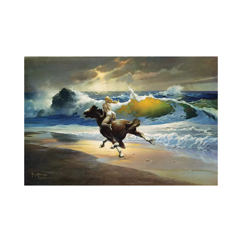 «Wild Ride» - Imprimé, Toile tendue, H 8 po x l 12 po x P 0,75 po