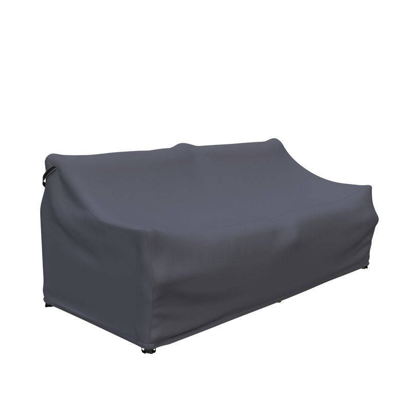 70.5'' Wide Reversible Powder Coated Aluminum Loveseat Cover