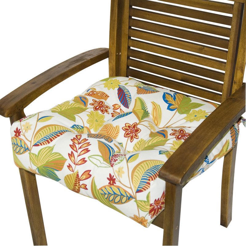 Outdoor Dining Chair Cushion, Esprit Multi