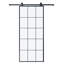 Metal and Glass Metro Barn Door-49257412