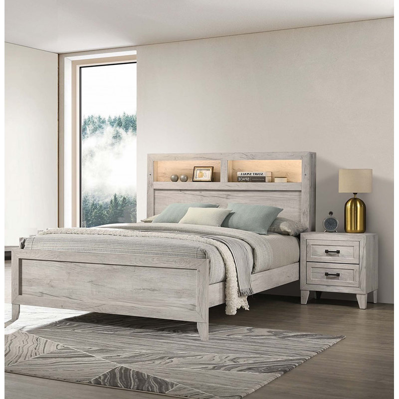 Mobilier de chambre à coucher 3 pièces avec tablettes 2X, Très grand