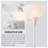Zayia 71'' White Torchiere Floor Lamp