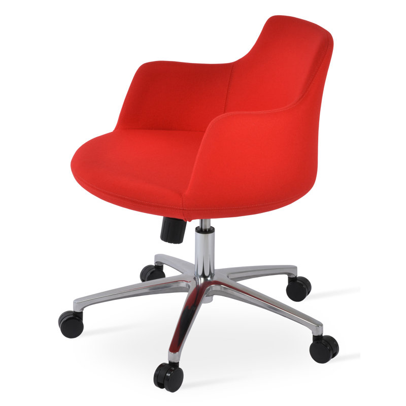 Chaise de travail Dervish, Laine Camira - rouge pomme