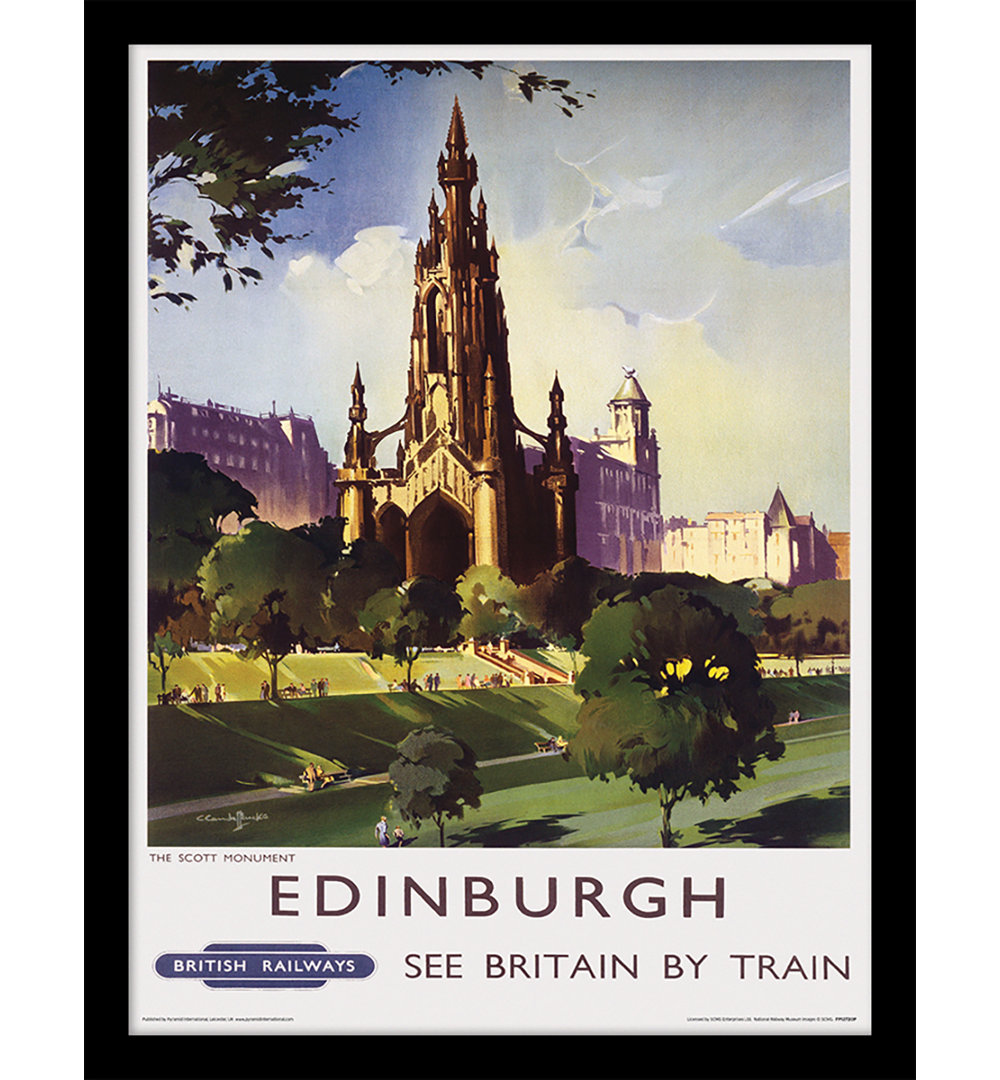 Edinburgh The Scott Monument by Claude Buckle - No Frame Memorabilia