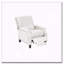 Fauteuil inclinable à dossier poussoir de style transitionnel blanc cassé auto-inclinable 1Pc