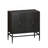 Wood Console Table with Metal Leg ,Door Handles