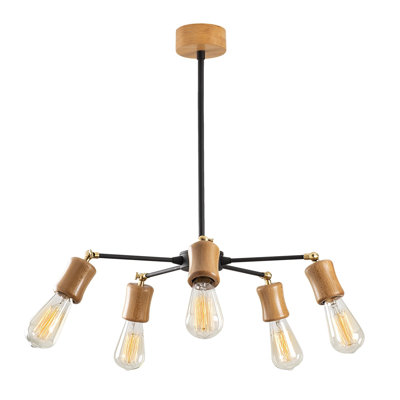 Luminaire suspendu unique à 5 lumières Henninger