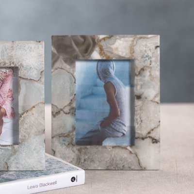 Cadre photo agate