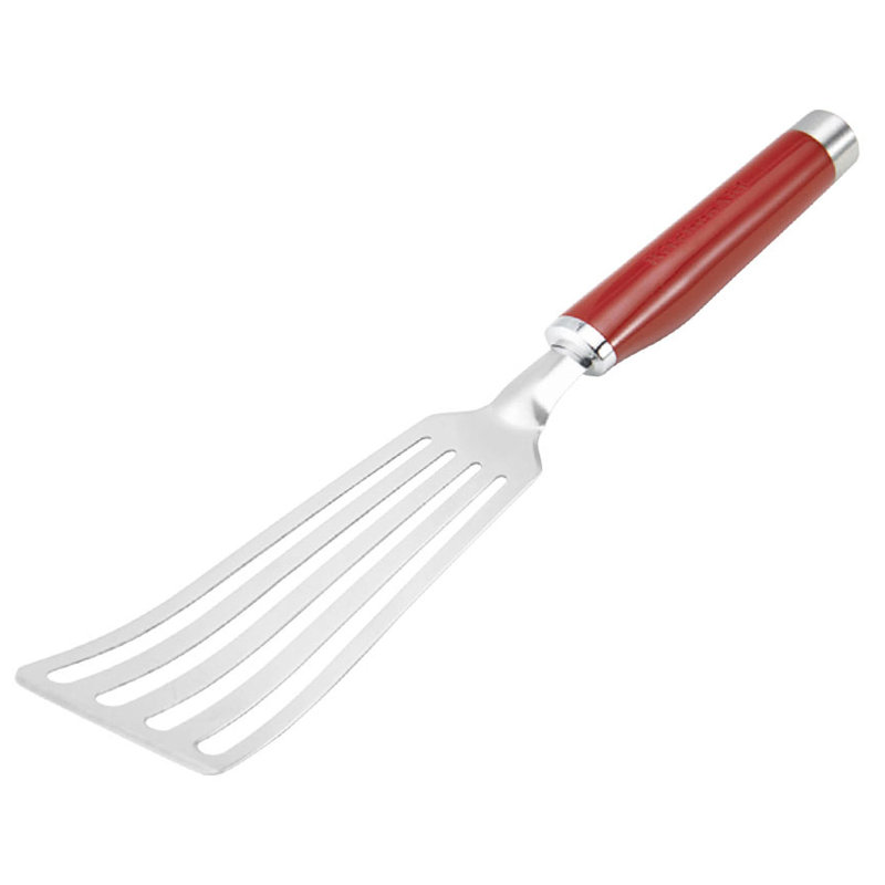 KitchenAid® Gourmet Stainless Steel Flex Turner, 13.8" L x 2.8" W, Black