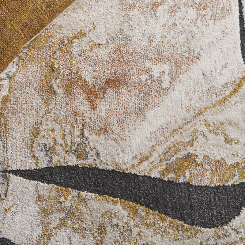 Tapis abstrait Contour 302 Performance, Rectangle 5 pi 5 po x 7 pi 6 po