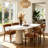 Cindina Mid-Century Modern Dining Chairs Brown Faux Leather Upholstered Wood Frame Kitchen Chairs-1632317941-1632317939