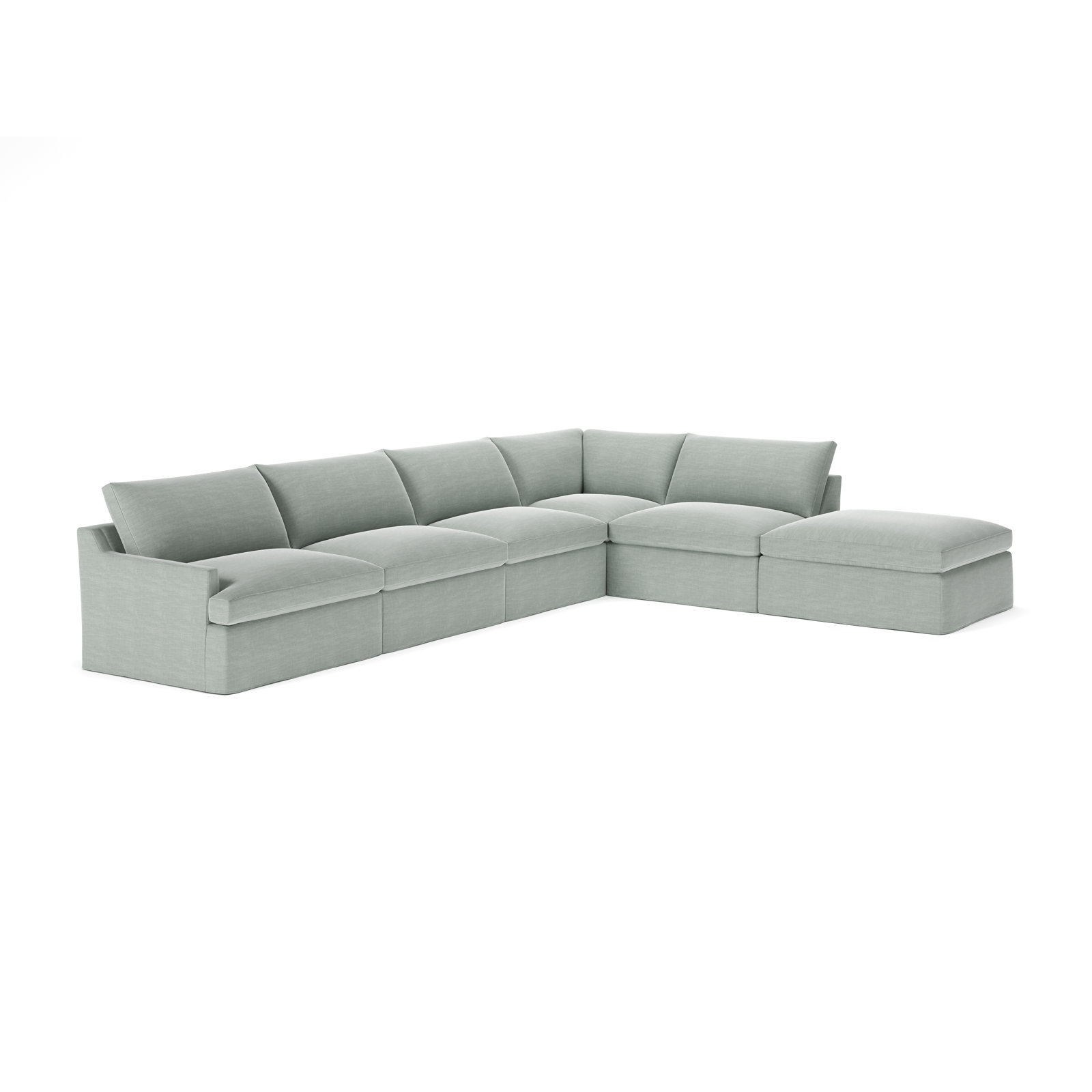 Wrenley Modular Sectional, Conversation Capri Basketweave, Right Hand Facing