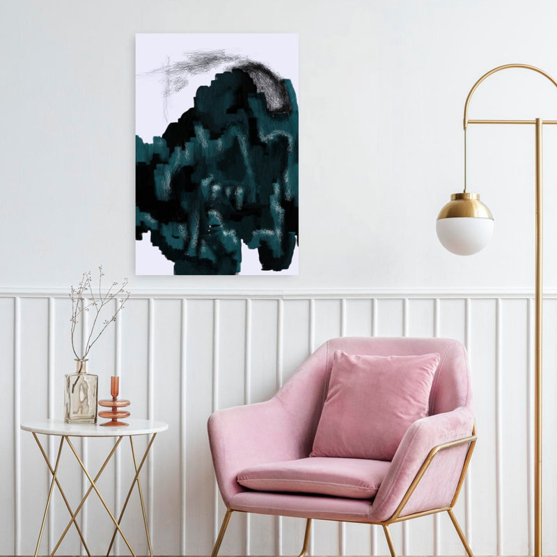 Art contemporain abstrait géométrique, H 24 po x l 16 po