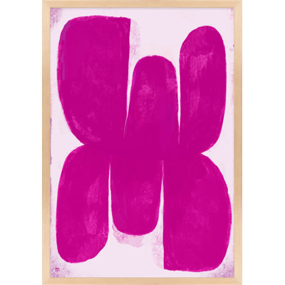 Magenta Butterfly Print by StudioM