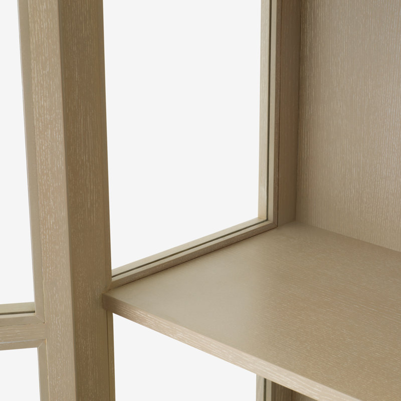 San Bernardino Display Stand, Washed Oak/Bronze