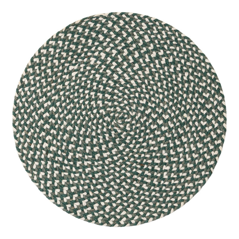 Tweed Braided Jute Rug, Round 2'