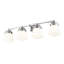 Meuble-lavabo 4 lumières Brener en nickel brossé-1413229473