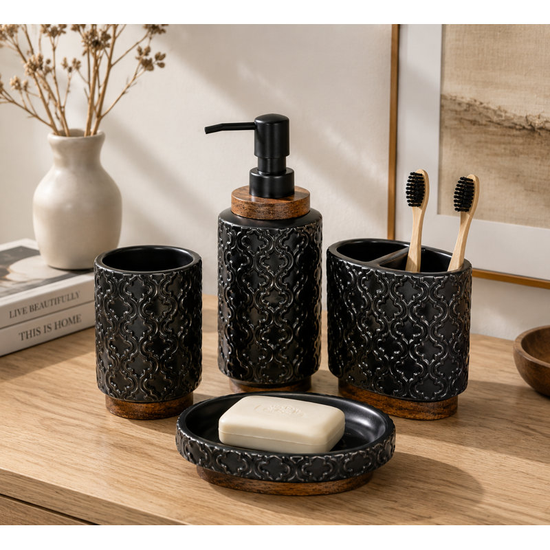 Ceramic Bathroom Accessories Set