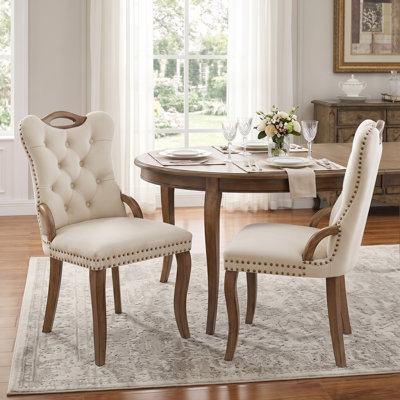 Upholstered Dining Chairs with Tufted