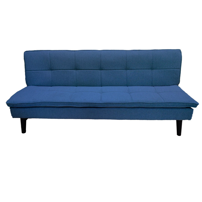 3 Seater Linen Sofa Bed, Navy