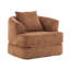 Fauteuil demi-tonneau d'appoint convertible surdimensionné rembourré-884801910