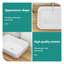 Lavabo de salle de bain vasque rectangulaire blanc en céramique, 20 x 15 pouces | Idée de cadeau