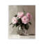 Plaque murale peinte à motif floral rose, design par Petal Prints Design