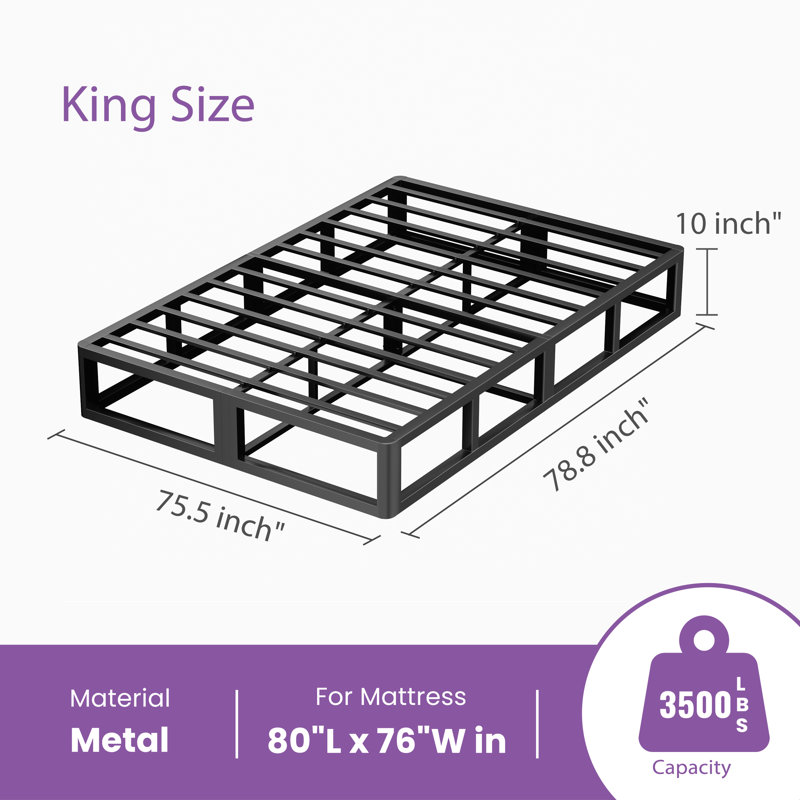 10 in. Box Spring, Très grand lit