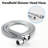 High Shower With Tub Spout - 2 In 1 Dual Faucet Valve System. 7 Spray Patterns Head & Handheld. . All Metal. 1.8 Gpm Flow Rate. 59" Hose. 1/2" Connection System Wall Mounted Valve. Modes For A-118625423