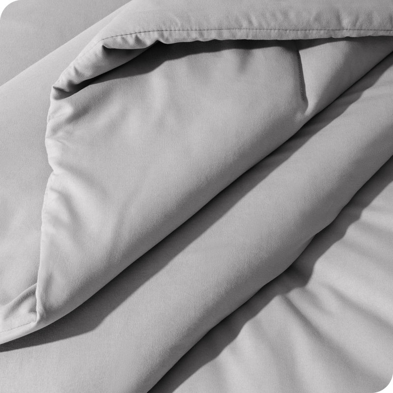 Twin/Twin XL Down Alternative Track Stitch Comforter Set, Light Gray