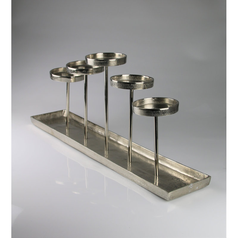 Aluminum Tabletop Candelabra