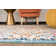 Furtado Oriental Blue/Yellow/Pink Area Rug