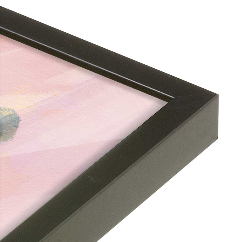 «Abstract Orchid» par Silvia Vassileva, reproduction d'art, H 36 po x l 36 po, Noir