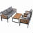 Sublime 5-person Outdoor Sofa Seating Group With Cushions-1127116152