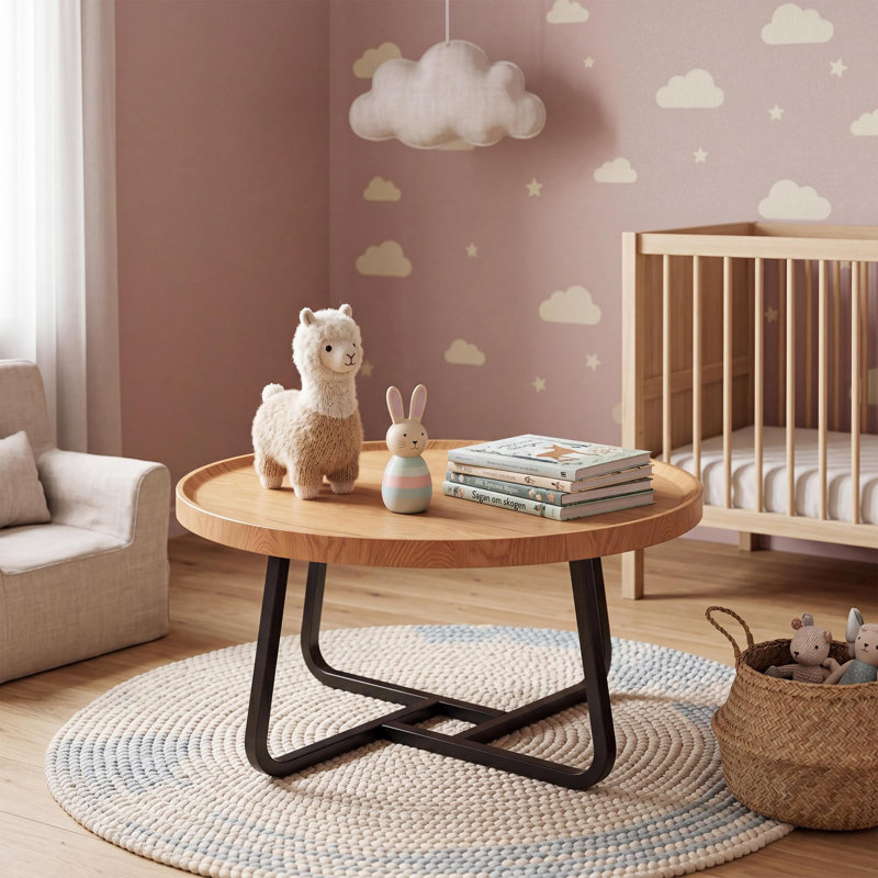 Console Table, Light Brown