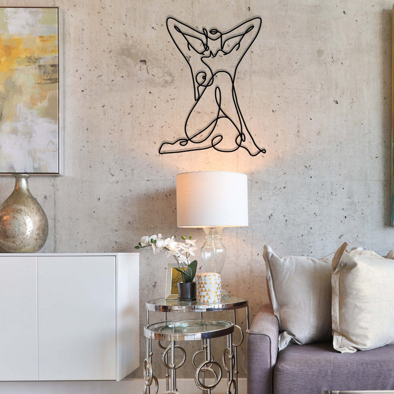 Stylish Decorative Metal Wall Accessory, Black Finish, 15.0 x 19.7 inches | 100% Metal Construction, Thickness: 0.05 inches | Perfect for Home Decor, Office Spaces, and Modern Interiors, Durable and Eye-Catching Design