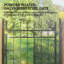 Outsunny Galvanised Steel Garden Gate with Lock, Handle 105 x 204 cm Black