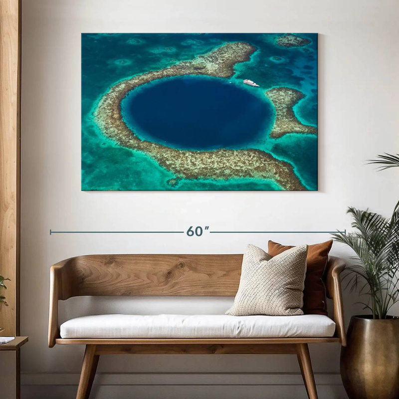 Grand trou bleu des Caraïbes, H 32 po x l 48 po