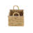 Light Brown Seagrass Handmade Decorative and Functional Storage Basket with Handles, Set of 3