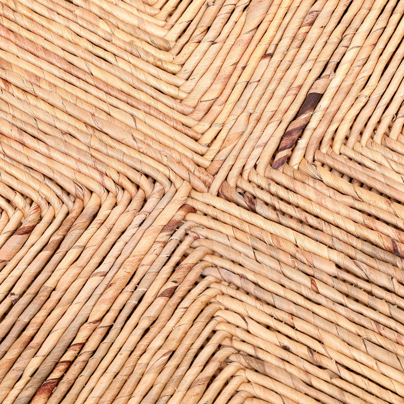2 tabourets de bar en jacinthe d'eau tissés avec dossier - chaises de hauteur comptoir pour le restaurant, le soutien à domicile, 2 salles à manger robustes,