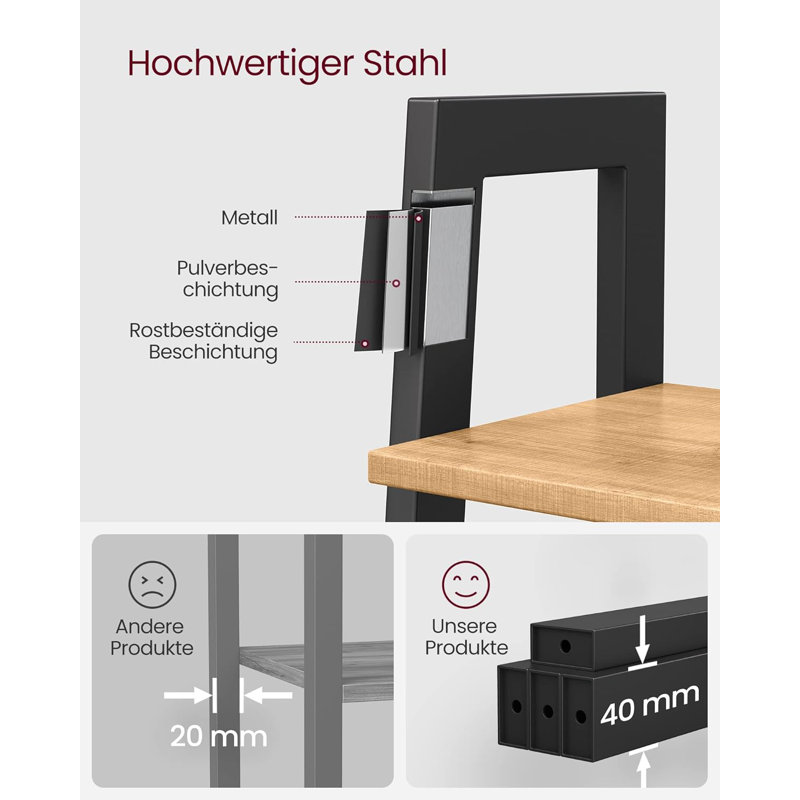 159cm H x 24cm W Steel Standard Bookcase