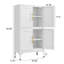 Armoire de rangement en métal, garde-manger avec portes et tablettes, armoire de rangement en métal-1168000412