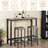 Metal Base Dining Table-1214731920
